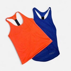 Orange and Blue Athletic Tank Tops